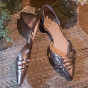 Vince Camuto Silver Flats